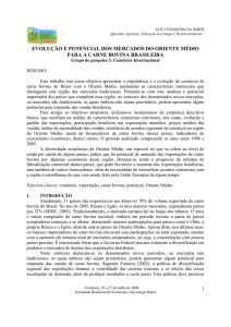 evolução e potencial dos mercados do oriente médio para