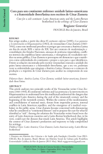 Cura para um continente enfermo: unidade latino