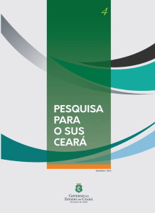 Pesquisa para o SUS Ceará - 4 - Secretaria da Saúde do Estado do