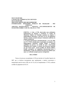 Processo PGT/CCR/nº 207/2006