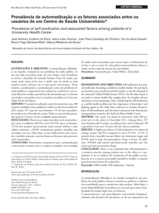 Prevalência de automedicação e os fatores associados entre os
