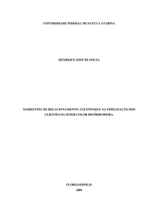 Marketing de relacionamento: um enfoque na fidelização dos