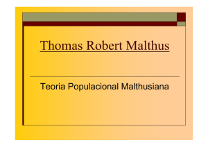 teoria populacional malthusiana