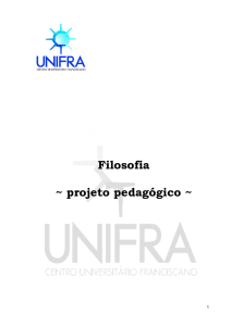 Projeto Pedagógico do Curso de Filosofia