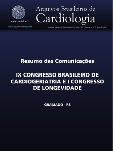 Resumo das Comunicações IX CONGRESSO BRASILEIRO DE