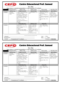 7º ANO B - Centro Educacional Professor Samuel