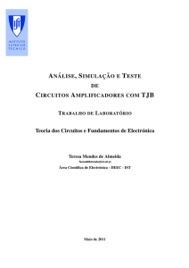 Teoria dos Circuitos e Fundamentos de Electr´onica