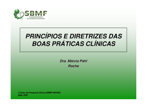 princípios e diretrizes das boas práticas clínicas