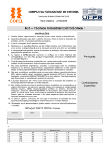 608 – Técnico Industrial Eletrotécnica I - NC