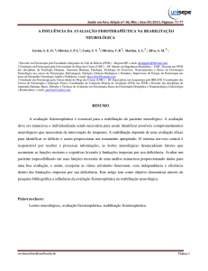 Influência da Avaliação Fisioterapêutica na Reabilitação