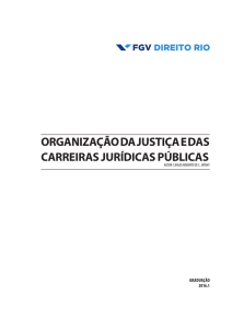 organização da justiça e das carreiras jurídicas