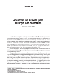 Anestesia na grávida para cirurgia não