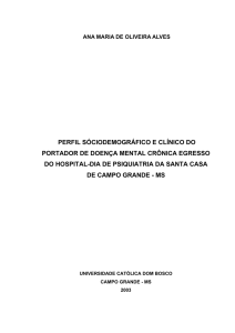 perfil sóciodemográfico e clínico do portador de doença
