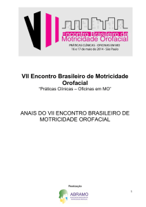 anais do vii encontro brasileiro de motricidade orofacial