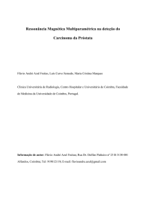 Ressonância Magnética Multiparamétrica na deteção do Carcinoma