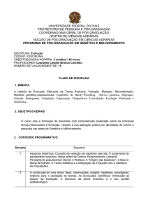 Evolução PPGM053 - Universidade Federal do Piauí