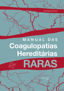 Manual das coagulopatias hereditárias raras - BVS MS
