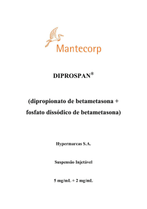 DIPROSPAN (dipropionato de betametasona + fosfato