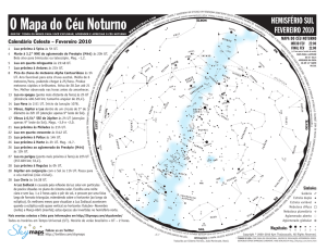 The Evening Sky Map - Grupo de Astronomia da UFSCar