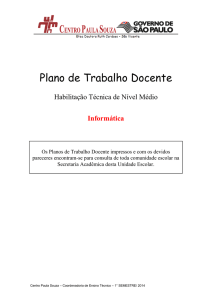 Plano de Trabalho Docente