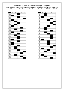 GABARITO – SIMULADO FUNDAMENTAL II
