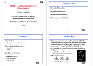 6872 - Fundamentos de Eletrônica