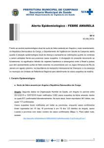 Alerta Epidemiológico - FEBRE AMARELA