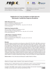 Implicações de Crises Econômicas na Relevância da Informação
