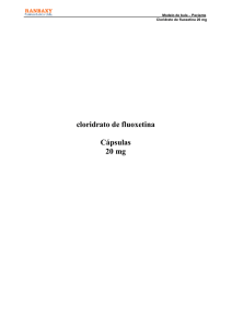 cloridrato de fluoxetina Cápsulas 20 mg