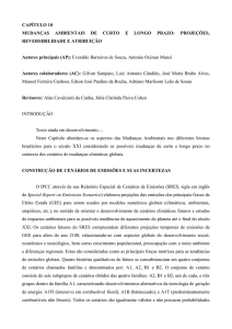 CAPÍTULO 10 MUDANÇAS AMBIENTAIS DE CURTO E LONGO