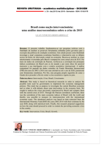 Brasil como nação intervencionista: uma análise macroeconômica
