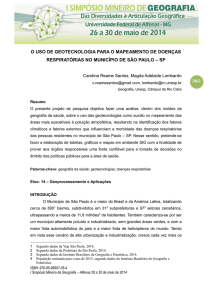 o uso de geotecnologia para o mapeamento de - Unifal-MG