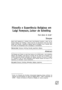 Filosofia e Experiência Religiosa em Luigi Pareyson, Leitor de