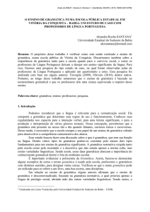 o ensino de gramática numa escola pública estadual em