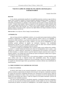 1 Caminhos de contágio de desequilíbrios externos na economia local