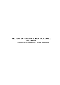 práticas da farmácia clínica aplicadas à oncologia