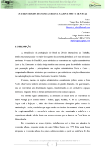 OS CIRCUITOS DA ECONOMIA URBANA NA ZONA NORTE DE