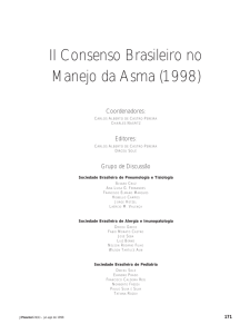 II Consenso Brasileiro no Manejo da Asma (1998)