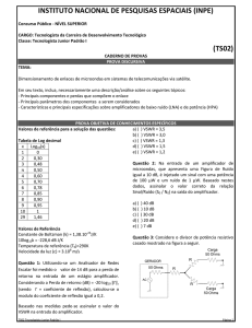 Caderno de Prova TS2