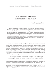 Celso Furtado e o início da industrialização no Brasil