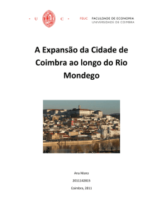 A Expansão da Cidade de Coimbra ao longo do Rio Mondego