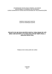 projeto de um osciloscópio digital para sinais de até 4mhz