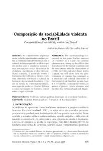 Composição da sociabilidade violenta no Brasil