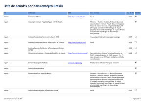 Lista de acordos por país (excepto Brasil)