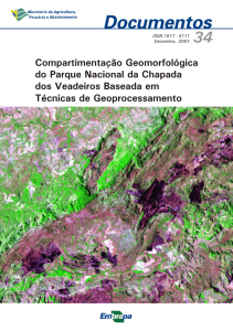 Compartimento Geomorfológica do Parque Nacional da Chapada
