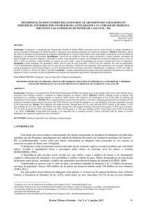 determinação dos fatores relacionados ao abandono do tabagismo