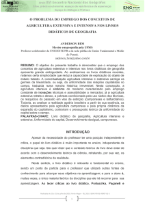 “A pequena propriedade rural, produtora de gêneros de