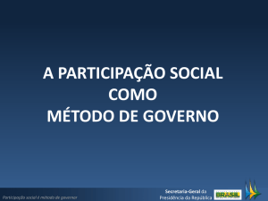 Participação social e controle público - Pedro Pontual