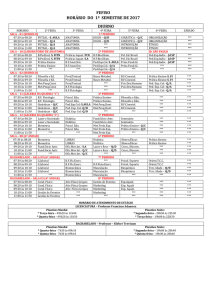 Horário Geral das Aulas 1º/2017