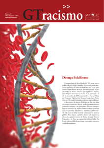 Jornal GT Racismo - Anemia Falciforme